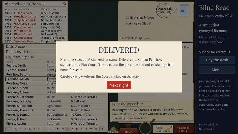 Blind Read screenshot