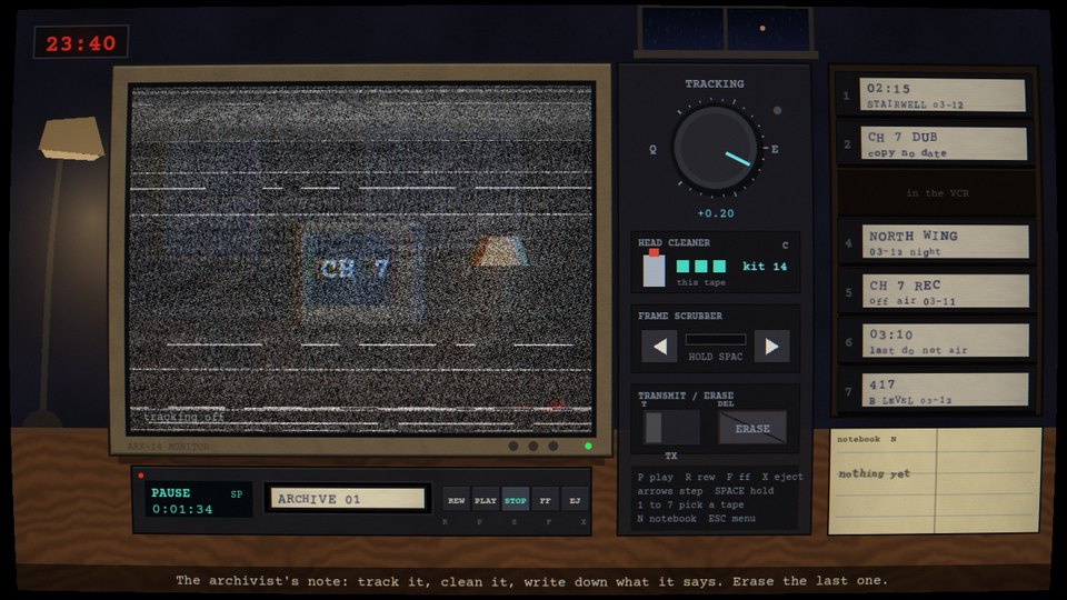 Tracking screenshot