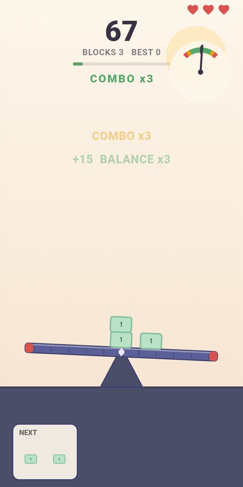Stack 'n' Balance gameplay